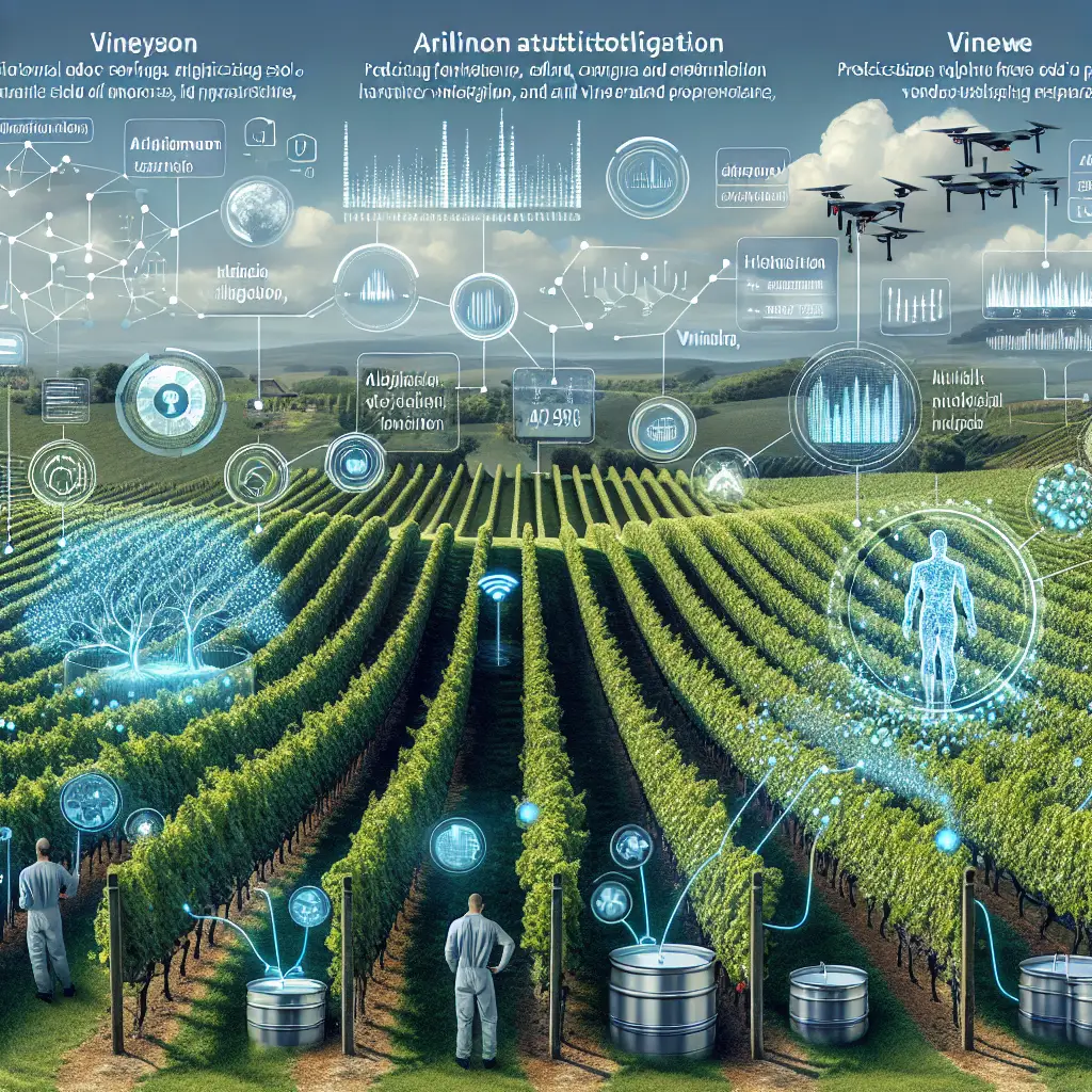 Cómo la inteligencia artificial (IA) está revolucionando la viticultura, mejorando la producción de vino mediante tecnología avanzada.