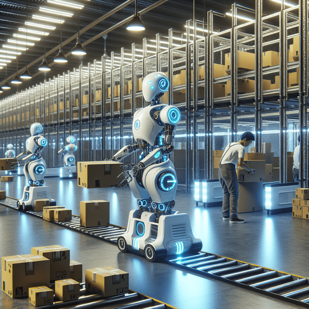 Nuevos robots de Amazon optimizan estaciones de reparto